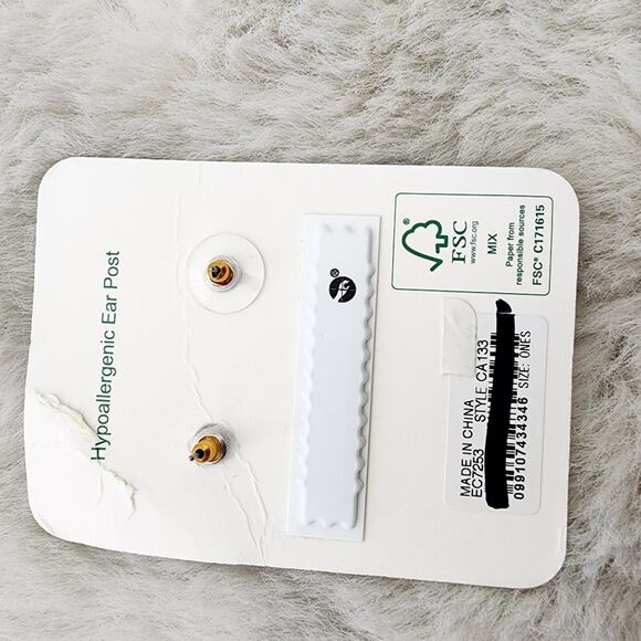 NEW J. Crew Oversized Faux Pearl Statement Crystal Stud Earrings - Picture 5 of 8